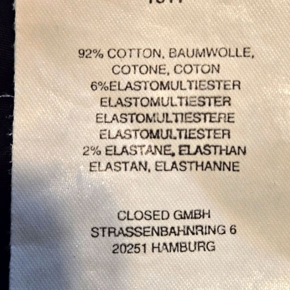 Closed Baker Long Black Straight Leg Denim Jeans Classic Fit Women size 28 - Picture 10 of 16